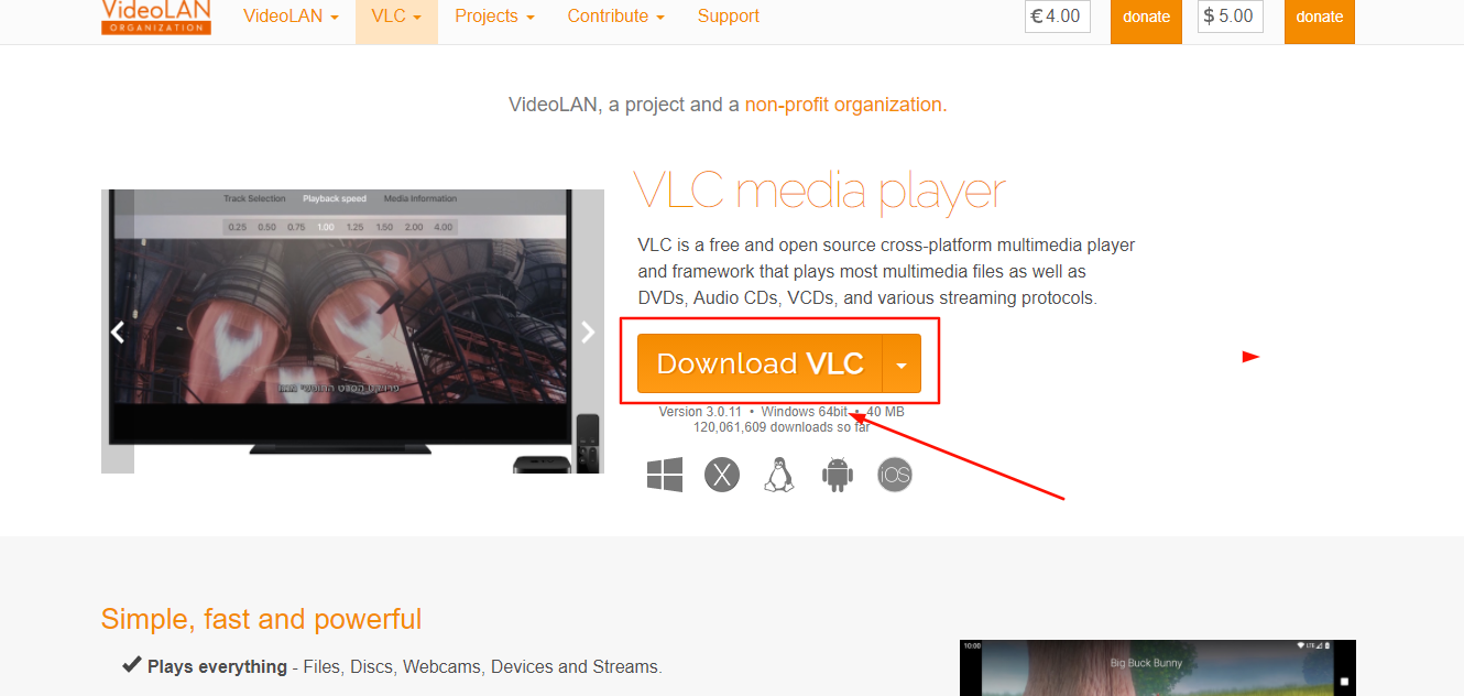 Vlc-player-video-download